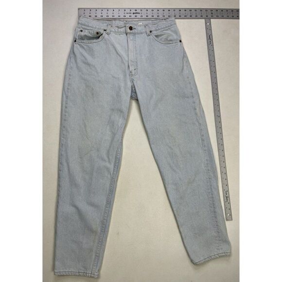 VINTAGE Levi's 550 Denim Jeans Men 33 X 31 Light Blue Tag Size 36 x 32 USA 90s - Picture 12 of 12